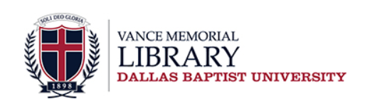 Dallas Baptist University Vance Memorial Library logo