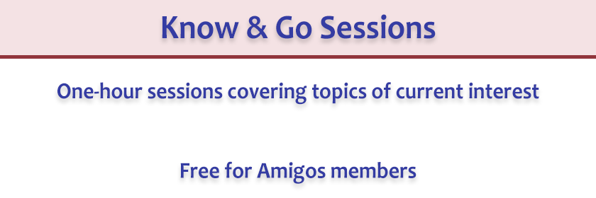 Know &amp; Go Sessions banner