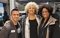 Angela Davis, Nicole Murph & Raynumdo Andrade portrait Angela Davis, Nicole Murph & Raynumdo Andrade portrait