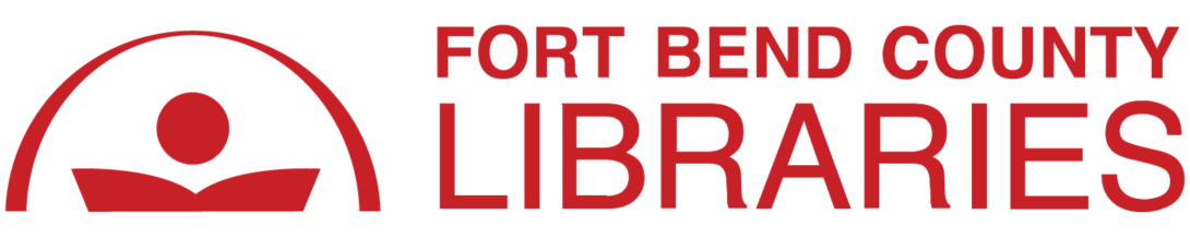 Fort Bend County Libraries Logo - Red Text with Icon